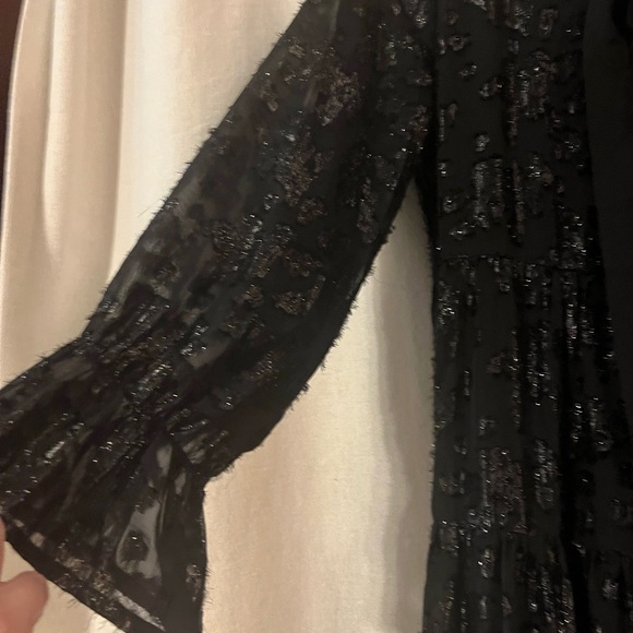 NWT Dainty Jewells Black Long Sleeve Maxi Formal Dress - Picture 8 of 14